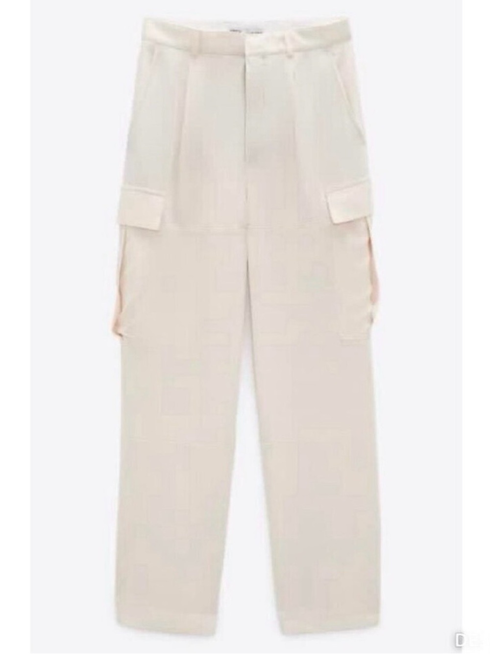 Zara Wide Leg Cargo Pants Small‎ Street Wear Baggy Chic Business Casual Utility